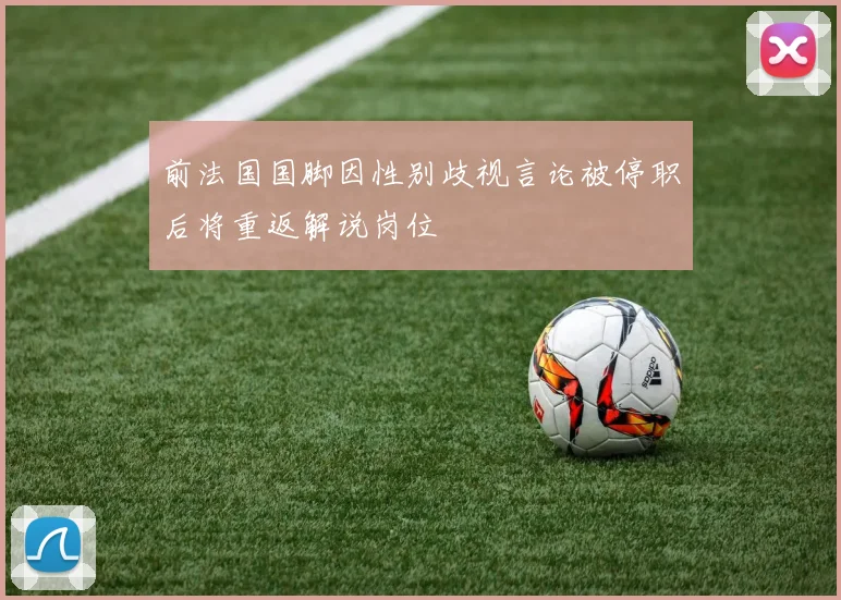 前法国国脚因性别歧视言论被停职后将重返解说岗位